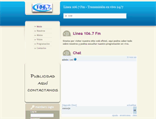Tablet Screenshot of linea106fm.com